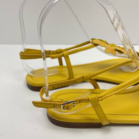 Kate Spade | Primrose Yellow Butterfly Motif Slingback T-Strap Sandals - Picture 7 of 10